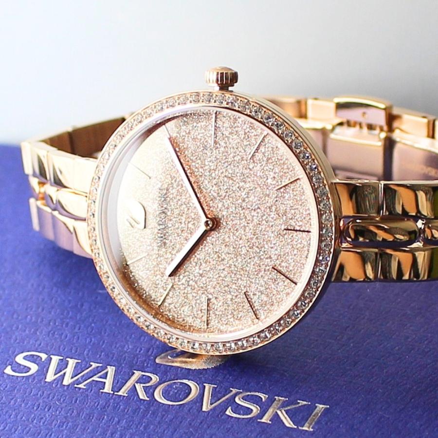 SWAROVSKI スワロフスキー 腕時計 レディース 上品 ローズゴールド