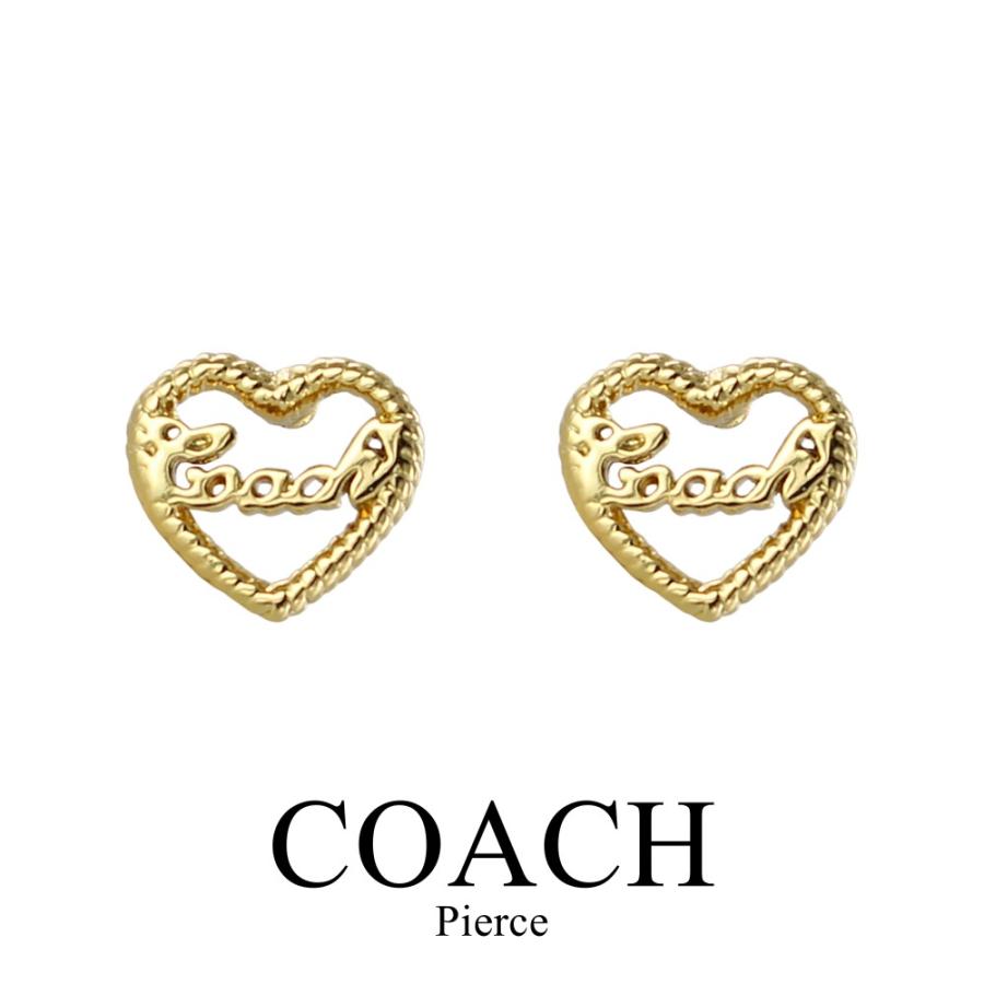 COACH（コーチ） ピアス レディース ハート ゴールド スタッドピアス 