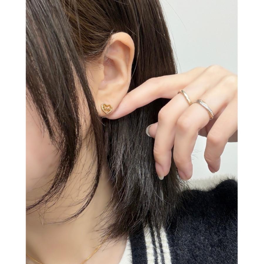 COACH（コーチ） ピアス レディース ハート ゴールド スタッドピアス