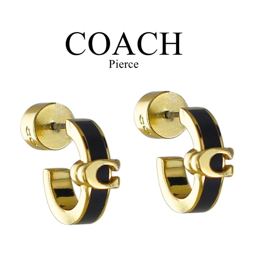 COACH（コーチ） ピアス レディース パール ゴールド Cロゴ ドロップ
