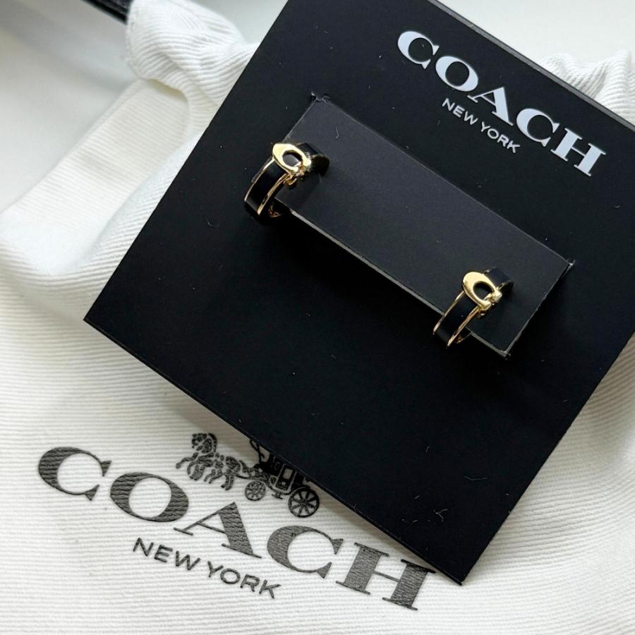 COACH（コーチ） ピアス レディース パール ゴールド Cロゴ ドロップ