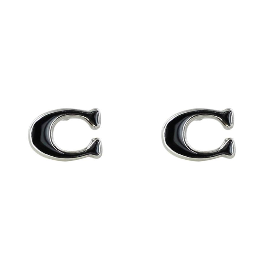 COACH（コーチ） ピアス レディース ブラック 小ぶり かわいい