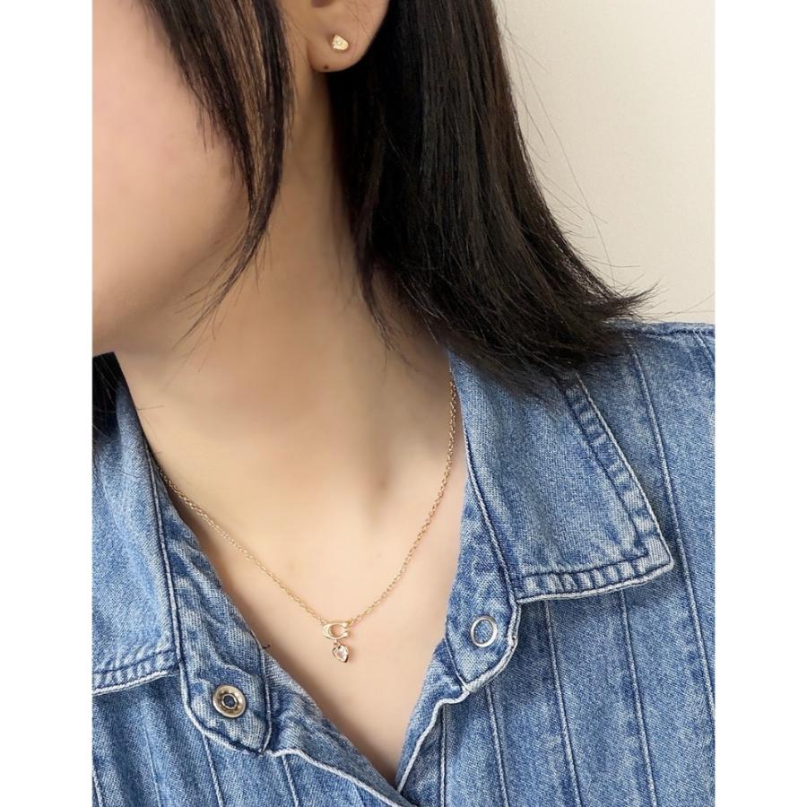 コーチ ネックレス ピアス セット レディース ゴールド ハート 女性 彼女 プレゼント 爆買 成人 卒業 入学_6