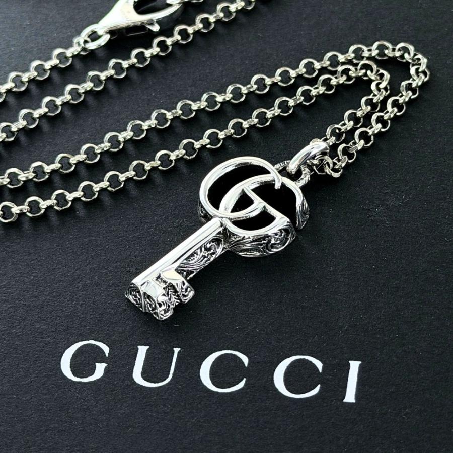 GUCCI（グッチ） ネックレス ダブルG キー ペンダント レディース