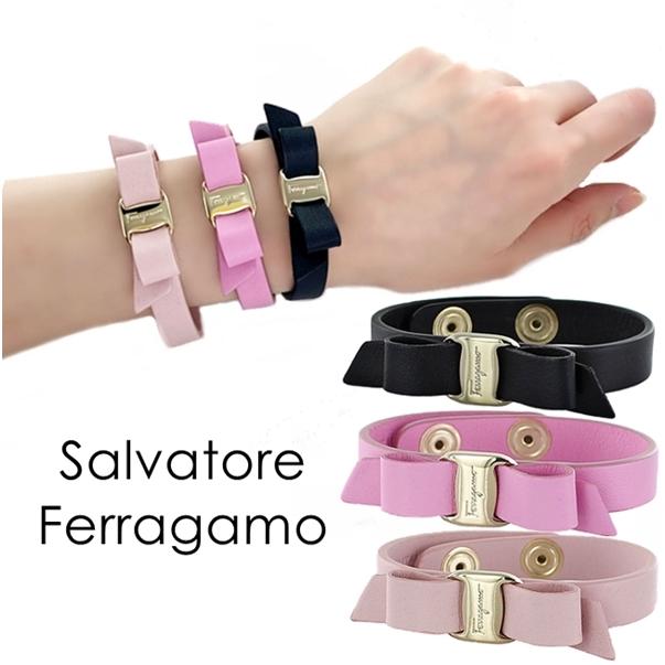 FERRAGAMO レザー ブレスレット レディース リボン サルバトーレ FERRAGAMO レザー ブレスレット レディース リボン サルバトーレ