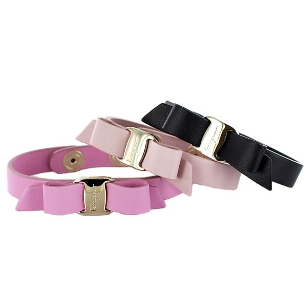 FERRAGAMO レザー ブレスレット レディース リボン サルバトーレ FERRAGAMO レザー ブレスレット レディース リボン サルバトーレ