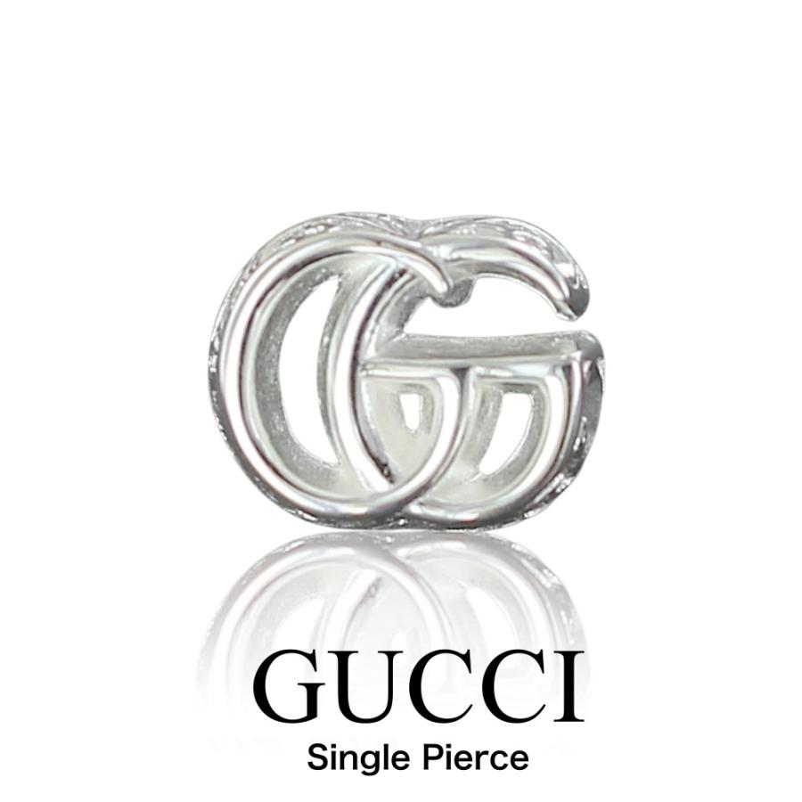 GUCCI（グッチ） ピアス 片耳 ダブルG GGロゴ シルバー925 レディース