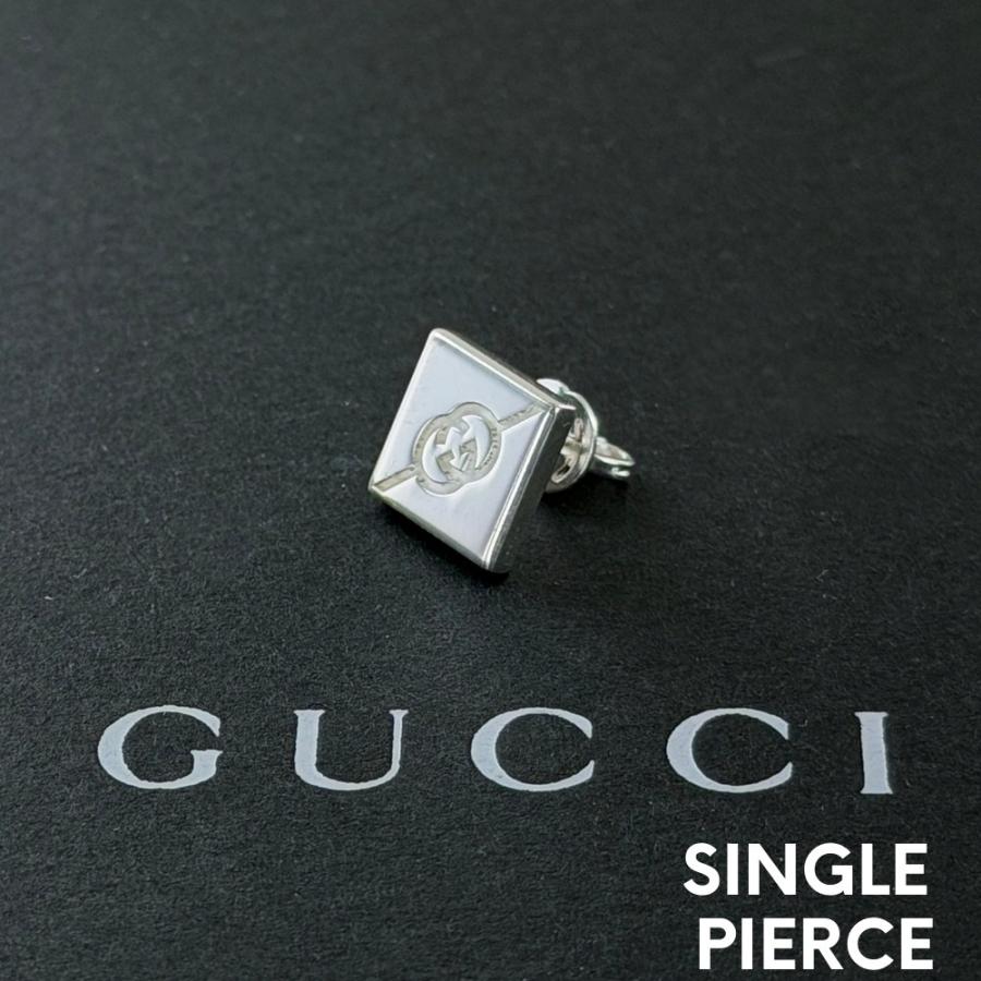 GUCCI（グッチ） ピアス 片耳 インターロッキングG シルバー925