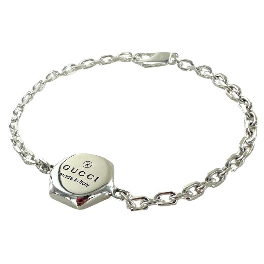 GUCCI ショッパー付き グッチ ペアブレスレット シルバー925 お GUCCI ショッパー付き グッチ ペアブレスレット シルバー925 お