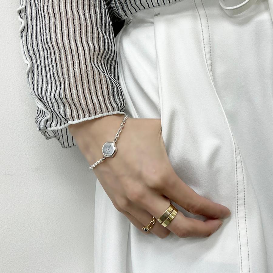 GUCCI ショッパー付き グッチ チェーンブレスレット メンズ GUCCI ショッパー付き グッチ チェーンブレスレット メンズ