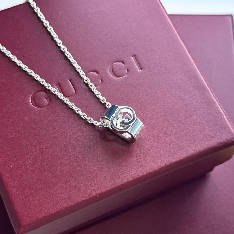 GUCCI グッチ ネックレス メンズ レディース ペンダント 高級感 シルバー 925 彼氏 彼女 爆買 成人 卒業 入学の画像