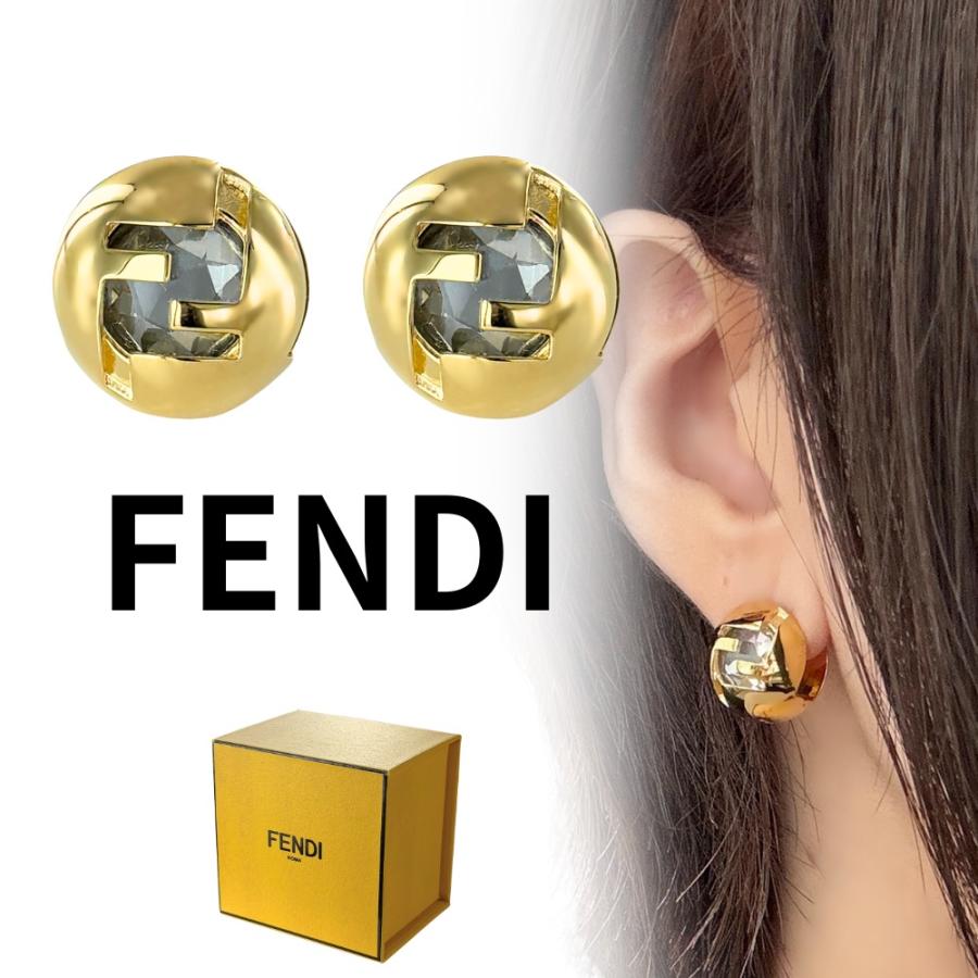 FENDI（フェンディ） ピアス レディース FFロゴ ゴールド 結婚式 女性
