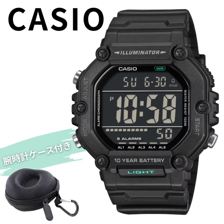 CASIO（カシオ） メンズ 腕時計 10年電池 大画面 100m防水 海外モデル