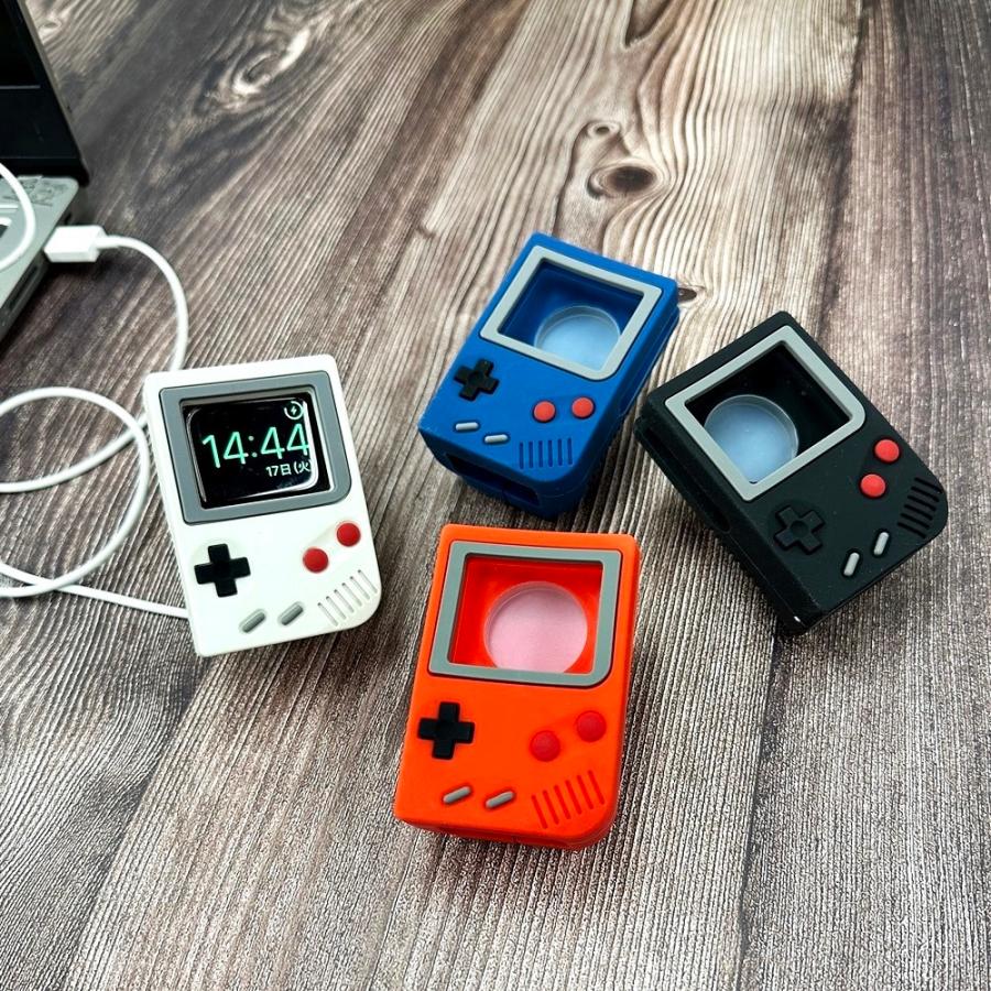 ゲームボーイ充電器付き アップルウォッチ 充電スタンド 昭和 レトロ ゲーム機型 アップル