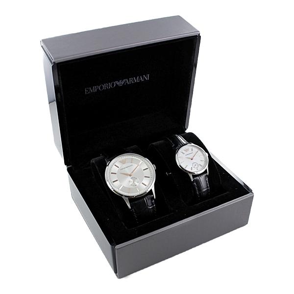最新情報 オシャレ カップル 夫婦 ギフト エンポリオアルマーニ ペア ウォッチ 彼氏 彼女 大学生 ブラック レザー 人気ショップが最安値挑戦 Askrenzo Com