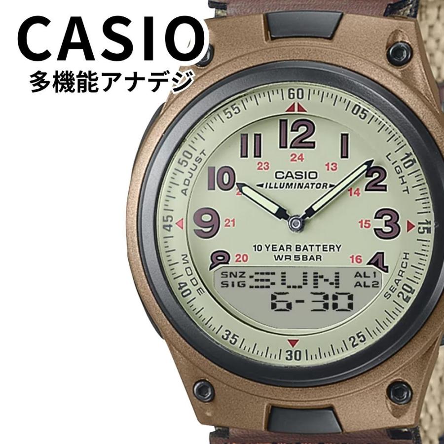 スタンダード（CASIO） 正規品 カシオ 腕時計 メンズ アナデジ 10年