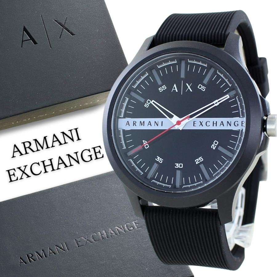 [美品]A|X アルマーニ エクスチェンジ 腕時計 正規輸入品 ブラック ARMANI EXCHANGE AX アルマーニエクスチェンジ 腕時計 手表 メンズ