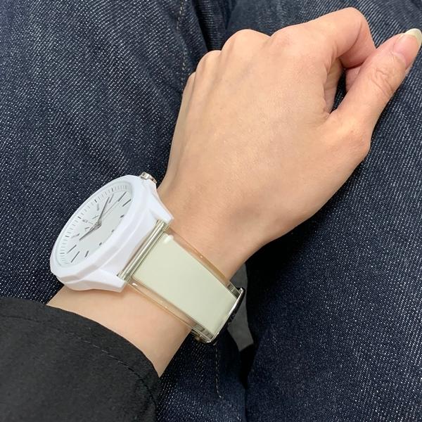 ARMANI EXCHANGE シンプル 見やすい かっこいい メンズ レディース ユニセックス 腕時計 アルマーニ エクスチェンジ ホワイト ...