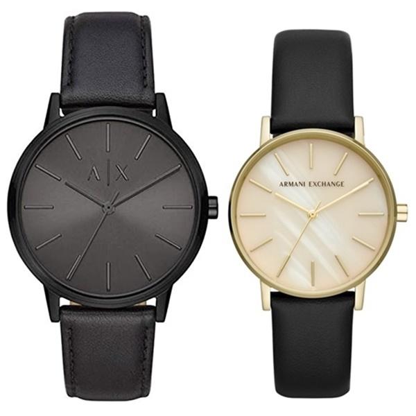 腕時計ノップルオシャレ カップル ペアウォッチ 腕時計 メンズ レディース アルマーニエクスチェンジ レザー 記念日 クリスマス プレゼント 22 21特集