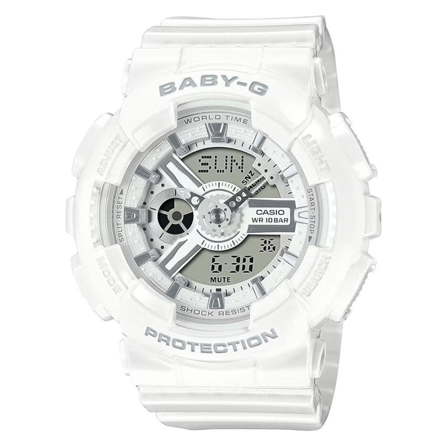 防水 腕時計 かわいい ギフト ベビーG レディース ホワイト アナデジ プレゼント 卒業 入学 お祝い