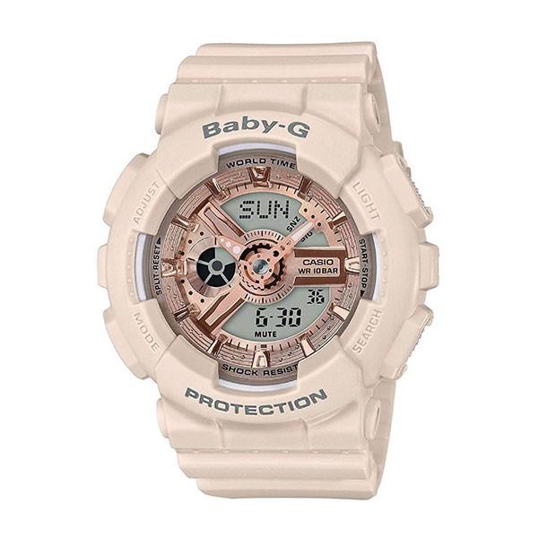 カシオ Baby-G ベビーG レディース 女の子 女性 かわいい アナデジ ピンクゴールド ピンクベージュ アナデジ BA-110CP-4A 腕時計 クリスマス プレゼント