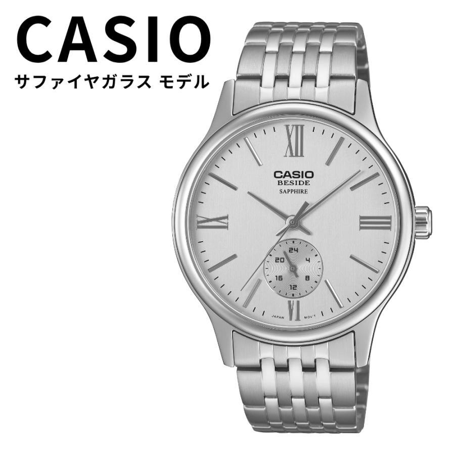 CASIO（カシオ） BESIDE メンズ 腕時計 サファイアガラス メタルベルト
