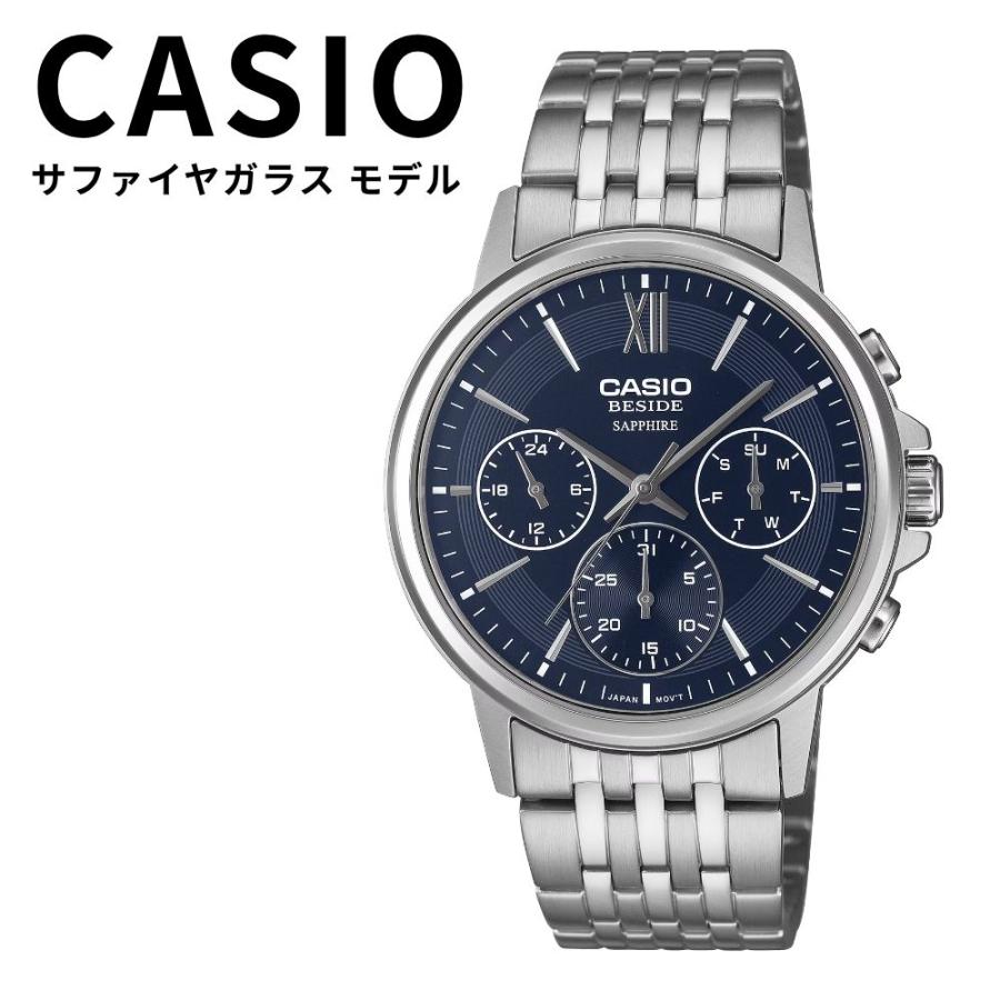 CASIO（カシオ） BESIDE メンズ 腕時計 サファイアガラス メタルベルト