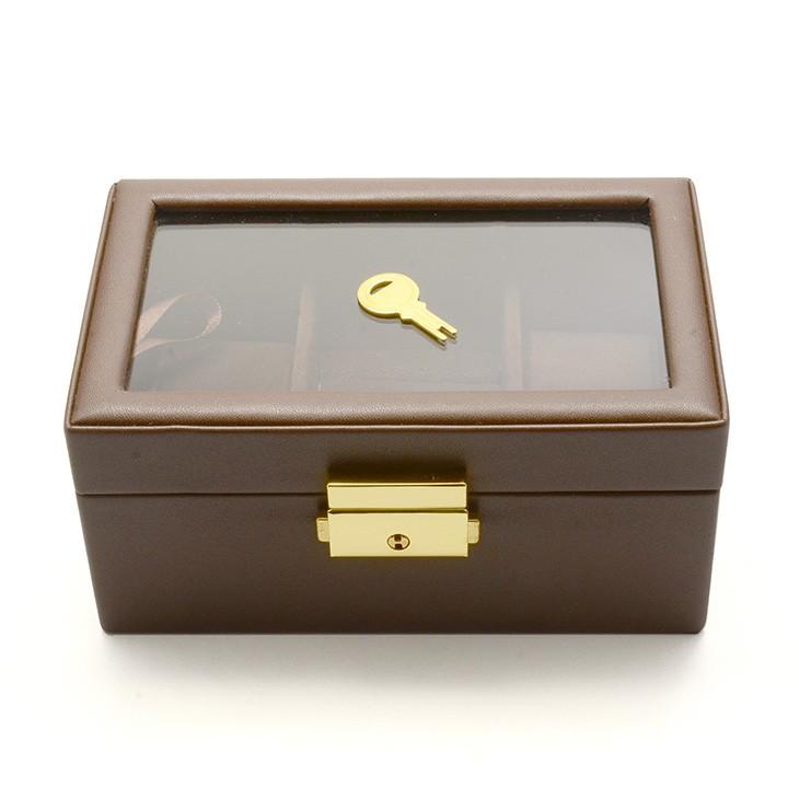時計収納ボックス 腕時計BOX ペアウォッチ コレクションBOX 保管 アクセサリーケース リング 収納 ブラウン ギフトc 爆買 成人 卒業 入学 |  | 01