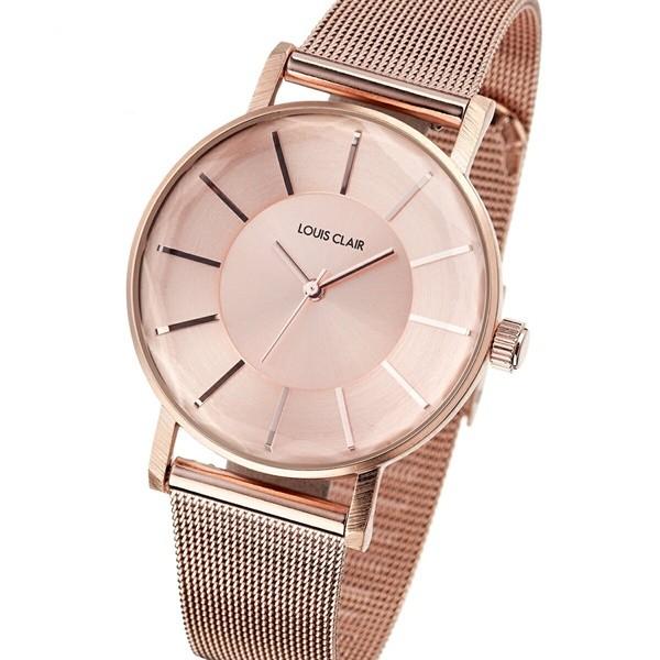 時計収納BOX付 国内正規品 ルイクレール レディース Rivoli リヴォリ ピンクゴールド メッシュ CL01-RG 腕時計 クリスマス プレゼント バレンタイン