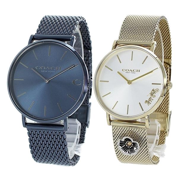 素晴らしい レディース メンズ ペアウォッチ お揃い コーチ Coach ネイビー 22 プレゼント クリスマス 記念日 腕時計 ゴールド ペアウォッチ Penpal Co Il