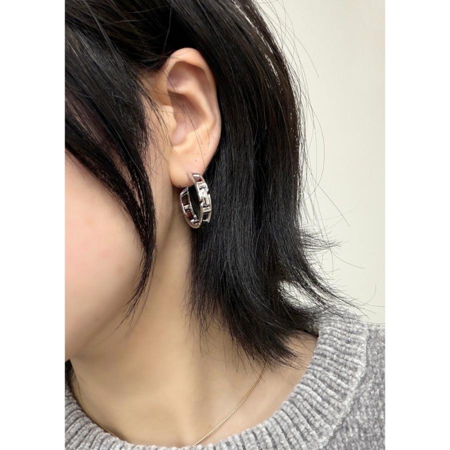 DIESEL（ディーゼル） ペアピアス 片耳ピアス 2個セット シルバー925