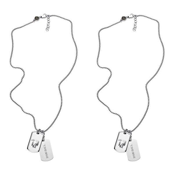 魅力的な Diesel ディーゼル ペアネックレス ペンダント ジュエリー アクセサリー メンズ レディース プレート ブランド ロゴ ネーム Dxdx 在庫限り Www Maxipiso Com Ar