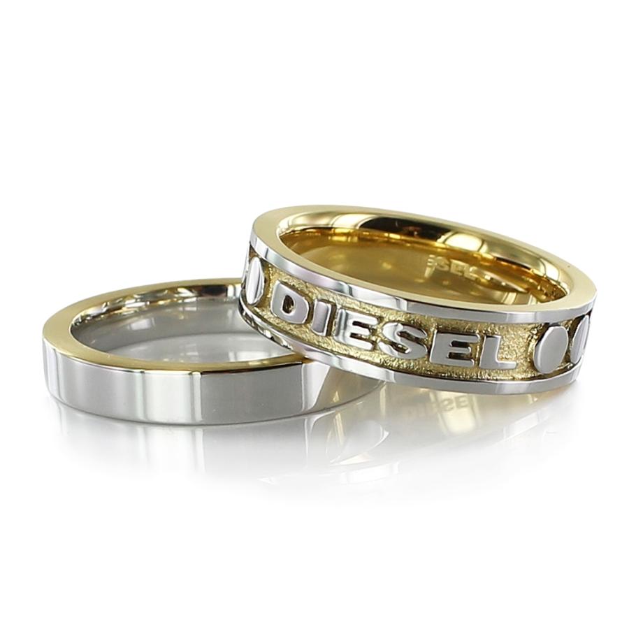 DIESEL（ディーゼル） 指輪 メンズ ブランド おしゃれ ステンレス 2連