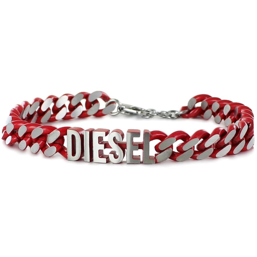 現行美品　DIESEL ディーゼル チェーンブレスレット 男女兼用 DIESEL（ディーゼル） チェーンブレスレット メンズ レディース ペア