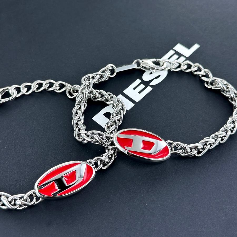 DIESEL（ディーゼル） ペアブレスレット おそろい お揃い チェーン