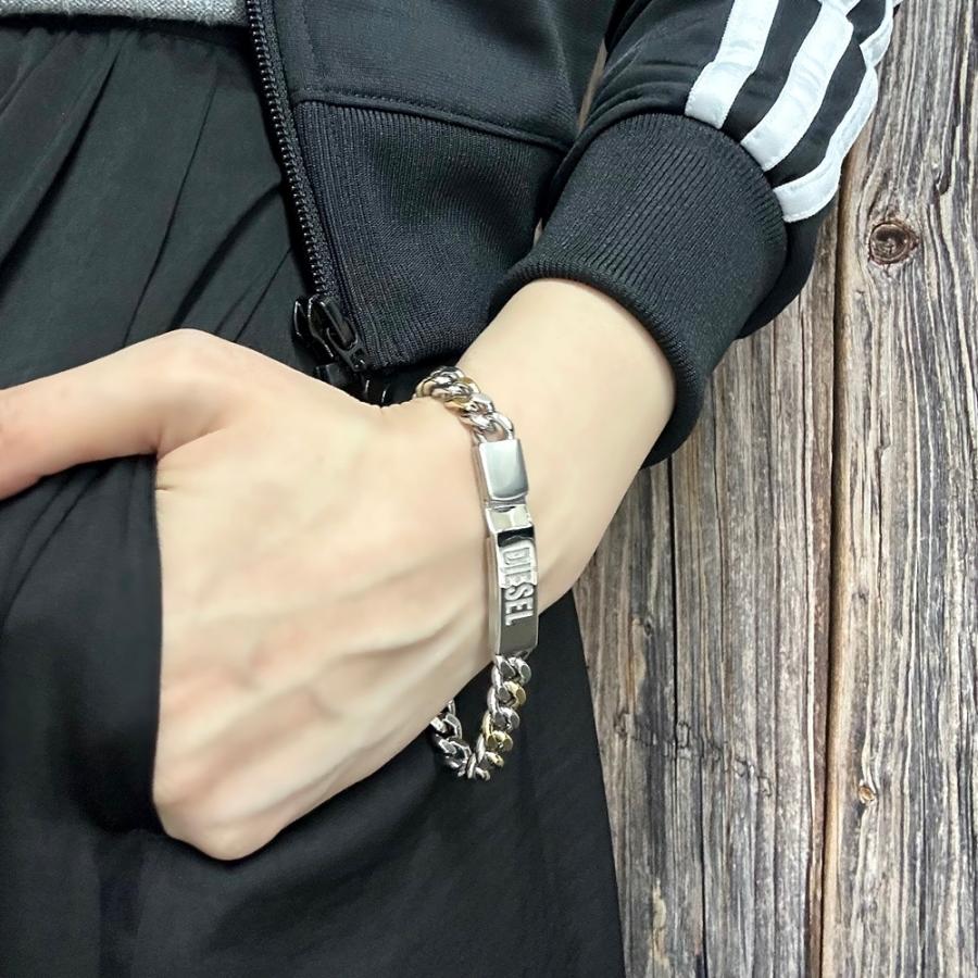 DIESEL（ディーゼル） ペアブレスレット お揃い チェーンブレスレット