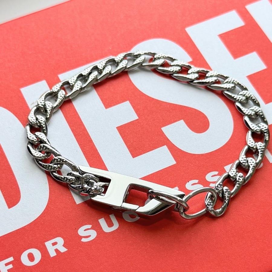 DISEL ブレスレット ステンレス DIESEL（ディーゼル） ブレスレット チェーンブレスレット シルバー