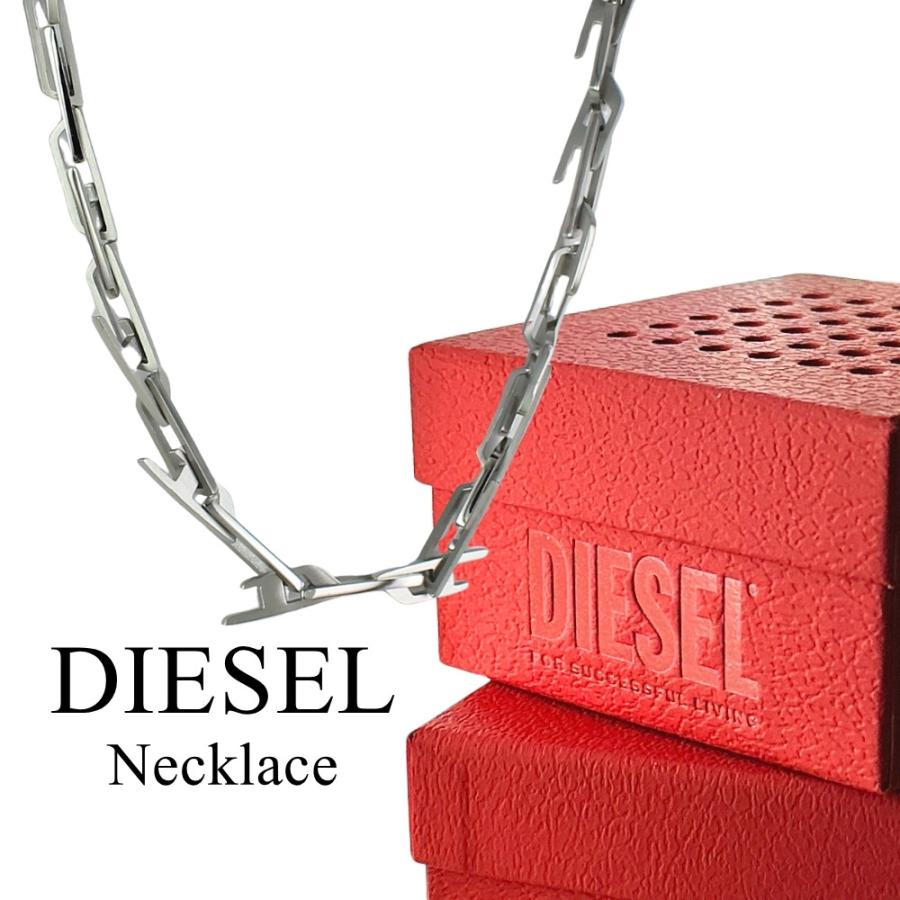 DIESEL（ディーゼル） チェーンネックレス メンズ レディース シルバー