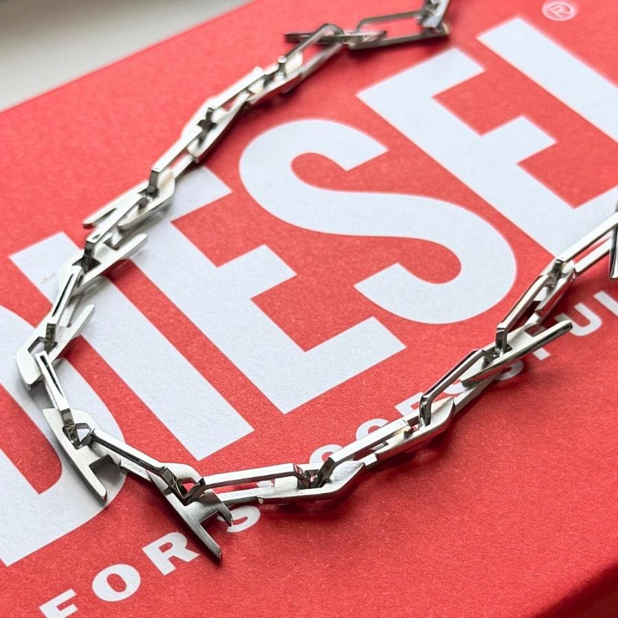 DIESEL（ディーゼル） チェーンネックレス メンズ レディース シルバー