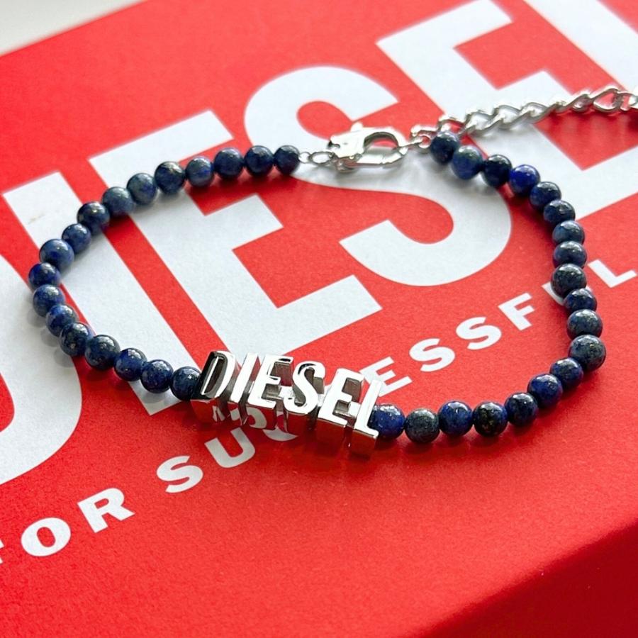 DIESEL（ディーゼル） ブレスレット メンズ レディース ブルーアゲート