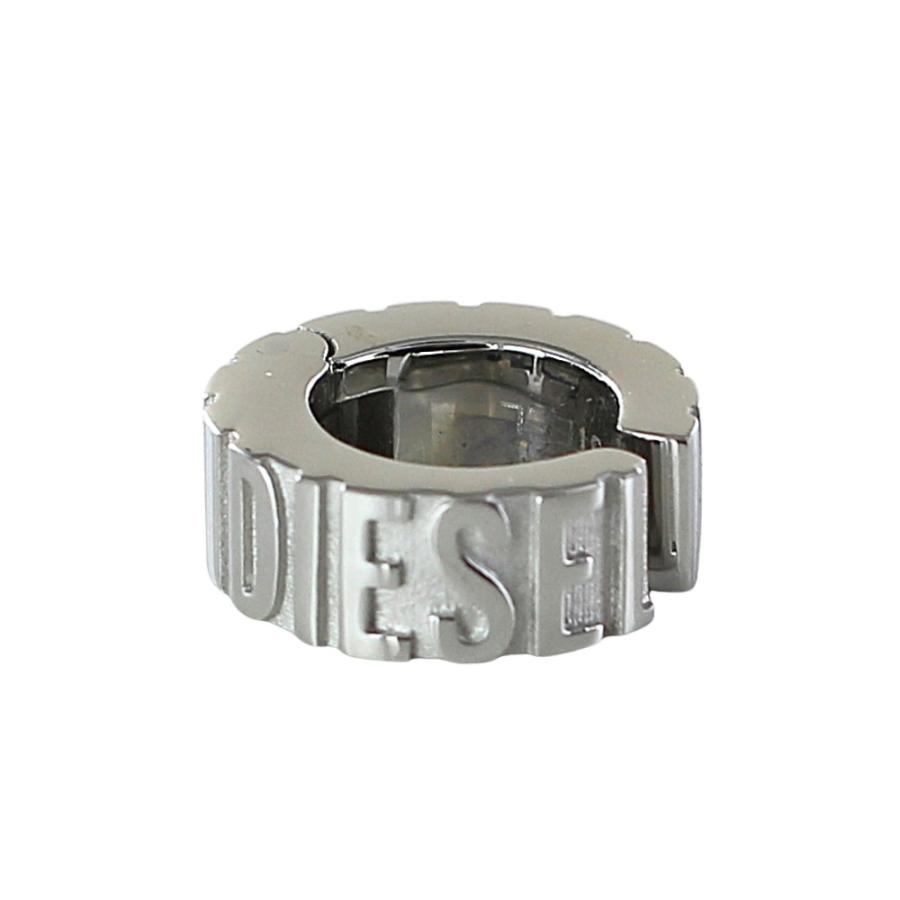 DIESEL シルバー ロゴ入りイヤーカフ DIESEL（ディーゼル） イヤーカフ 片耳用 メンズ レディース シルバー