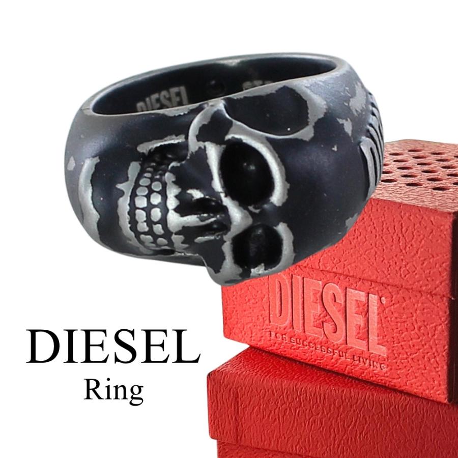 DIESEL（ディーゼル） リング 指輪 スカル ドクロ メンズ レディース