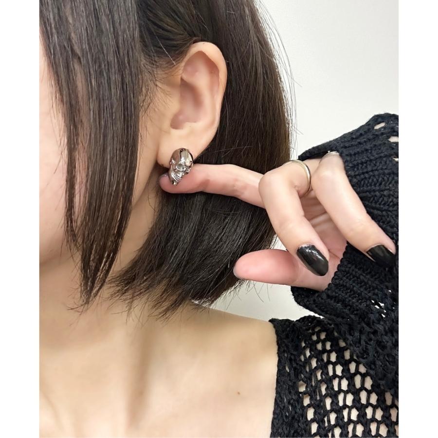 ディーゼル DIESEL ピアス スカルモチーフ 片耳 片耳ピアス ドクロ シルバー ギフト 爆買 成人 卒業 入学