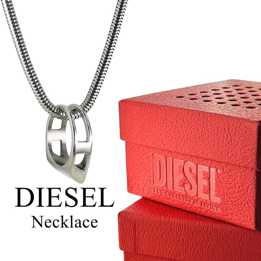 DIESEL（ディーゼル） ネックレス チェーン リング シルバー