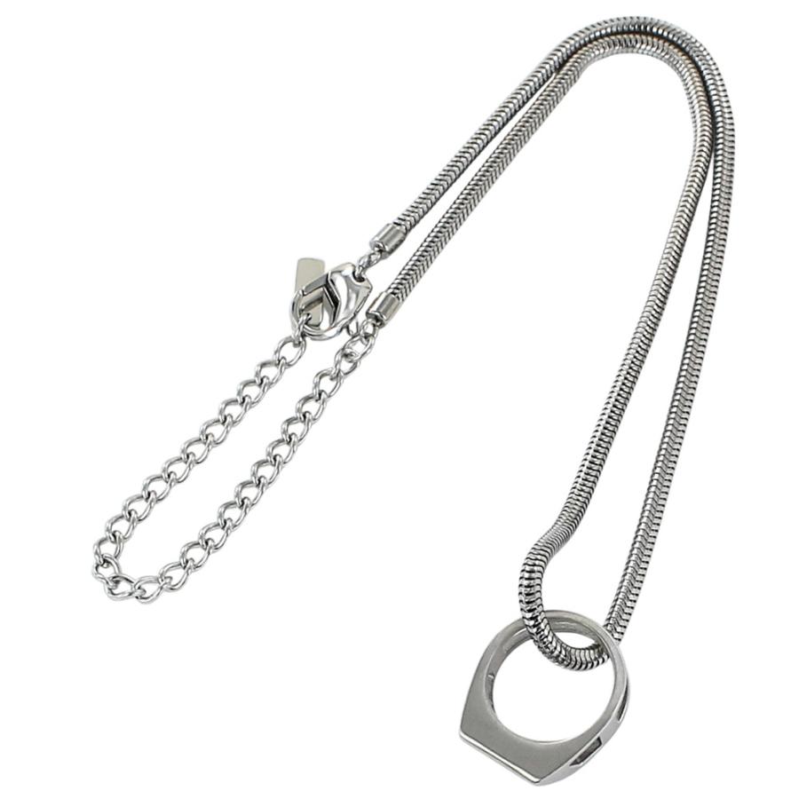 DIESEL（ディーゼル） ネックレス チェーン リング シルバー