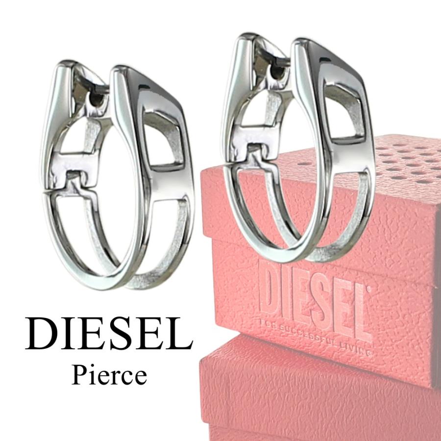 DIESEL フープピアス　2個セット DIESEL（ディーゼル） ペア ピアス フープピアス 片耳ピアス 2個セット
