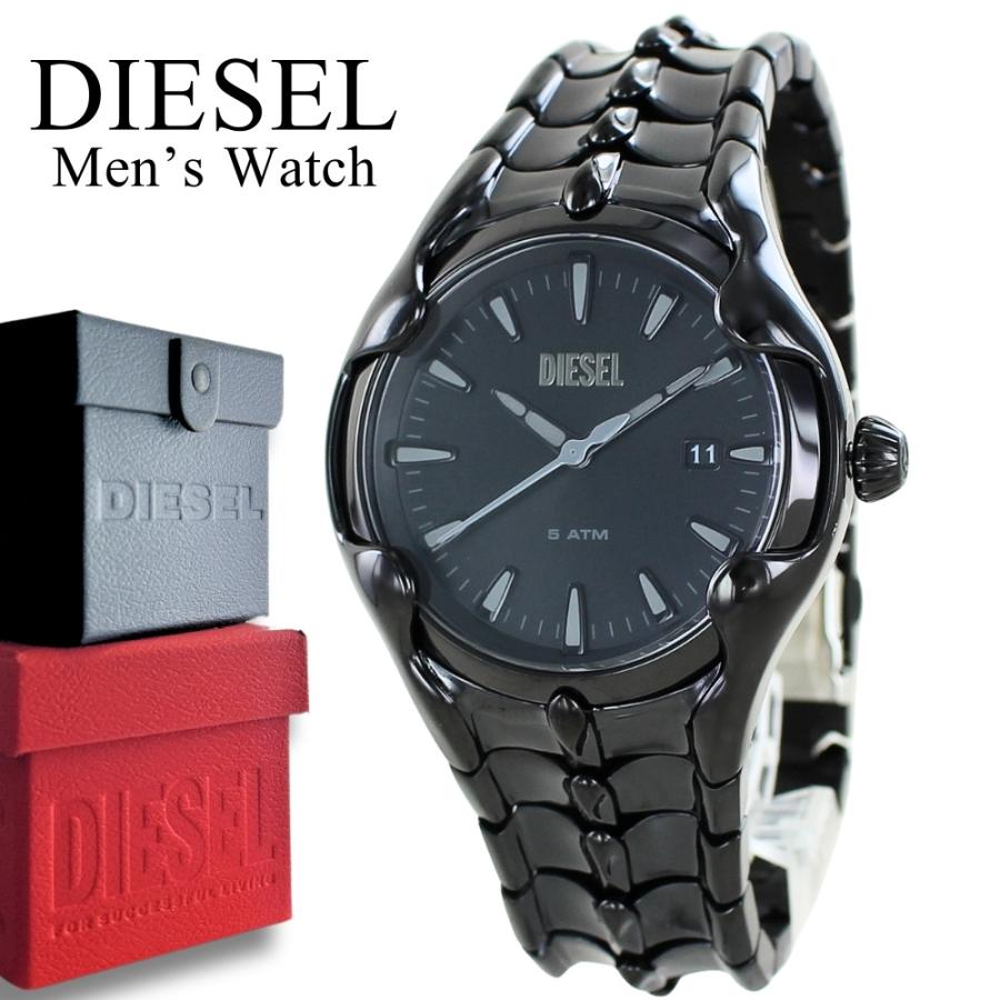 DIESEL ディーゼル 腕時計 メンズ オールブラック ステンレス
