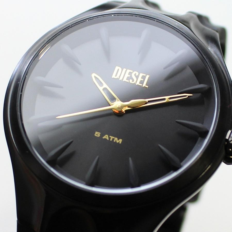DIESEL（ディーゼル） 腕時計 メンズ ブラック シリコン ラバーベルト