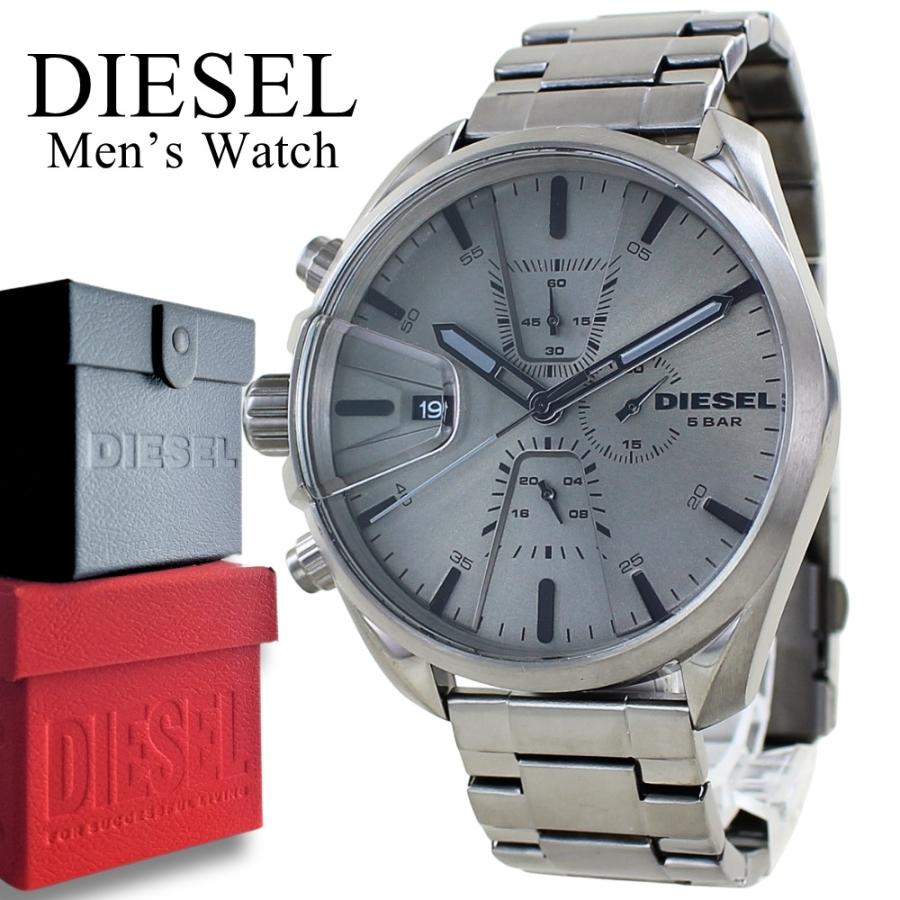 DIESEL ビックケース おしゃれ メンズ 腕時計 防水 クロノグラフ  