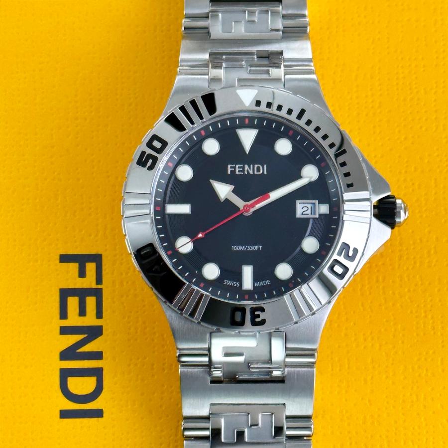 【新品】フェンディ FENDI 腕時計 メンズ F1081001 46mm 新品】フェンディ FENDI 腕時計 メンズ F108100101